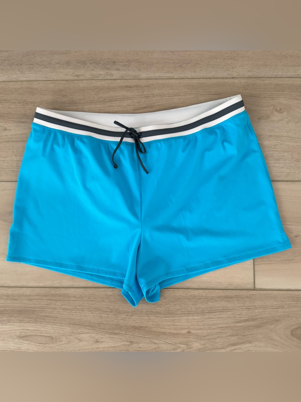 Lands End Swim Shorts Women’s Size 16 Aqua Blue